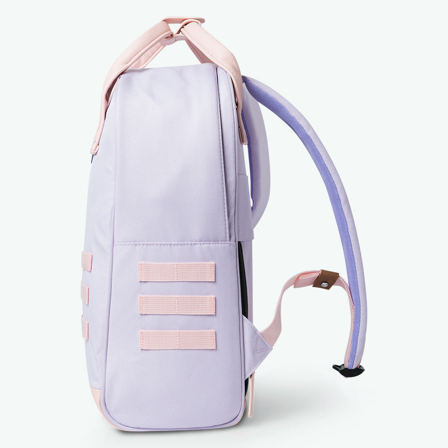 mochila morada de la vieja escuela - mediana