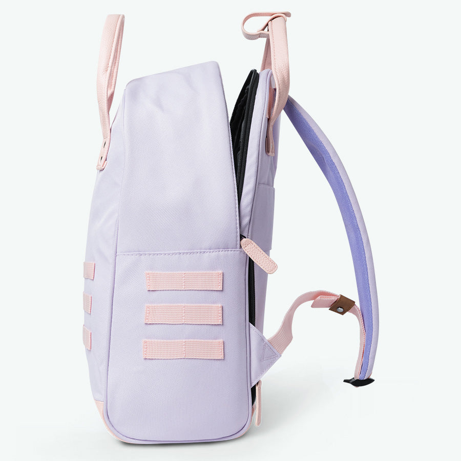 mochila morada de la vieja escuela - mediana