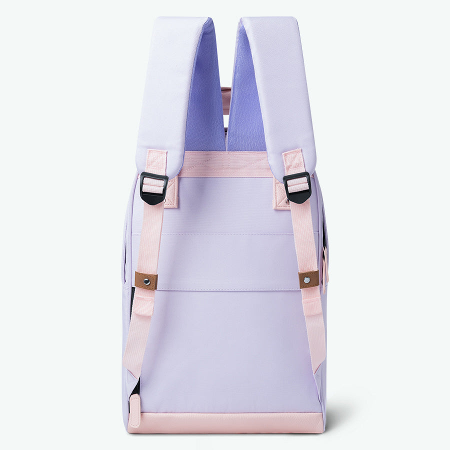 mochila morada de la vieja escuela - mediana